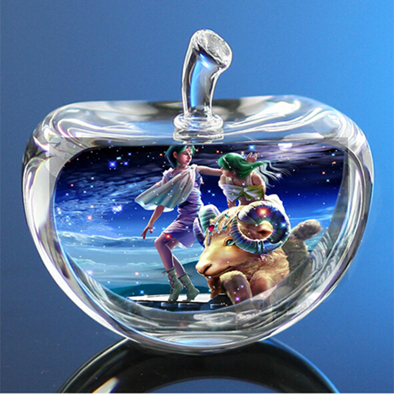 80 Mm Pha Lê Cung Hoàng Đạo Kí - đánh giá và giá Paper Weight Crystal