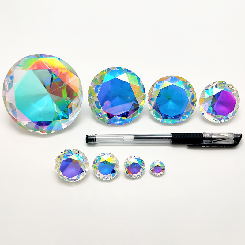 30-80Mm AB Nhiều Màu Sắc K9 Ti - đánh giá và giá Paper Weight Crystal