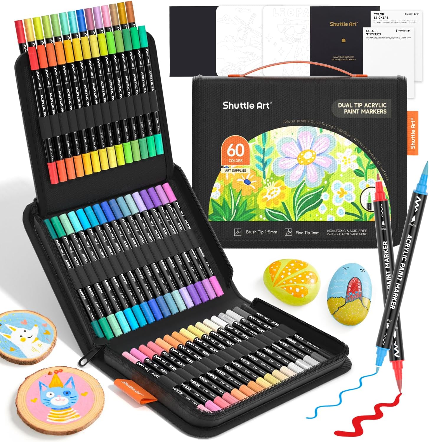 Shuttle Art 60 Colors Dual Tip - đánh giá và giá Copic Marker Classic