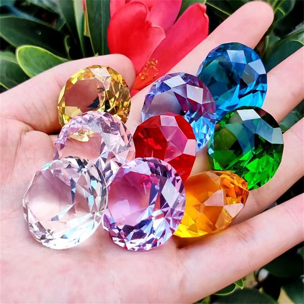 10 Colors Crystal Diamond Shap - đánh giá và giá Paper Weight Crystal