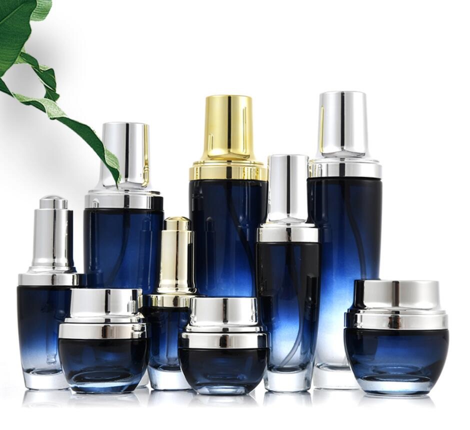 20G dark blue glass jar/bottle - đánh giá và giá Gel Refill Pack
