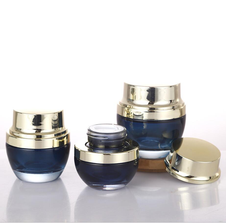 20G dark blue glass jar/bottle - đánh giá và giá Gel Refill Pack