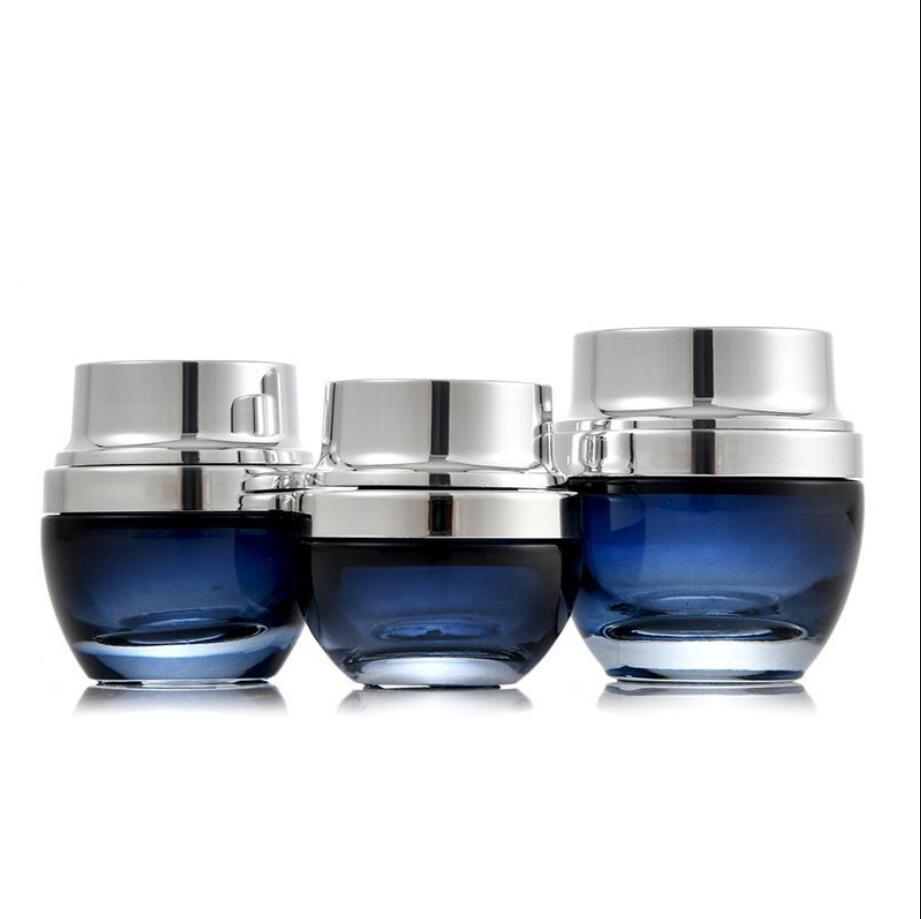 20G dark blue glass jar/bottle - đánh giá và giá Gel Refill Pack